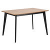 MATBORD i trämaterial 120/80/76 cm   - svart/ekfärgad, Klassisk, trämaterial (120/80/76cm) - Best Price