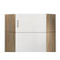 AUFSATZSCHRANK - Chromfarben/Eichefarben, Design, Holzwerkstoff/Kunststoff (80/40/80cm) - Xora AUFSATZSCHRANK - Chromfarben/Eichefarben, Design, Holzwerkstoff/Kunststoff (80/40/80cm) - Xora