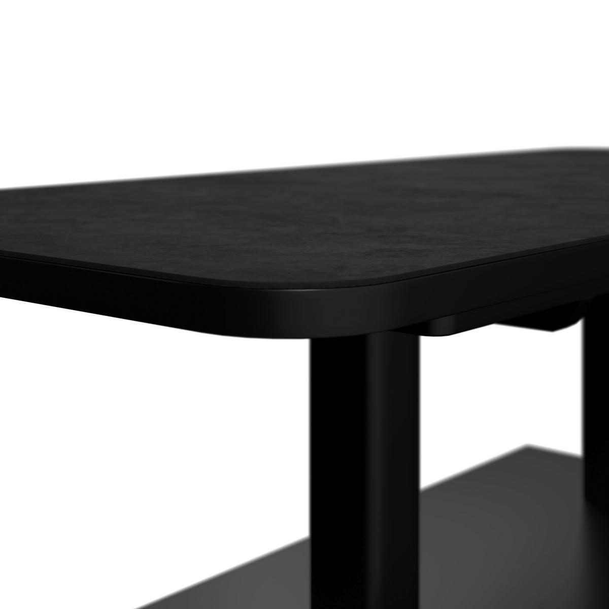 GARTENTISCH 140-180/80/53-76 cm  - Anthrazit, Design, Stein/Metall (140-180/80/53-76cm) - Amatio