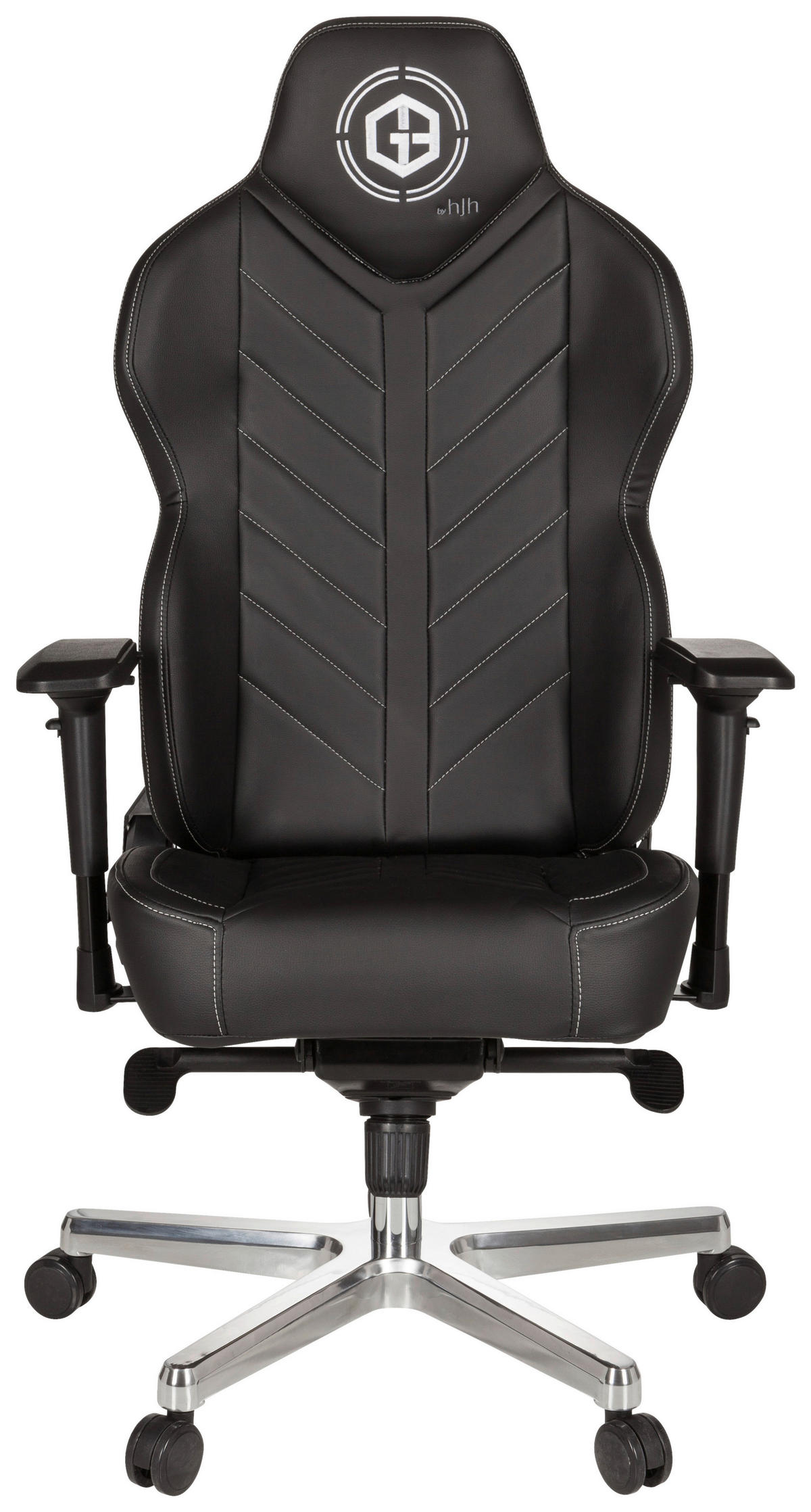 GAMINGSTUHL Schwarz Kunststoff, Textil   - Schwarz/Alufarben, MODERN, Kunststoff/Textil (70/139/58cm) - MID.YOU
