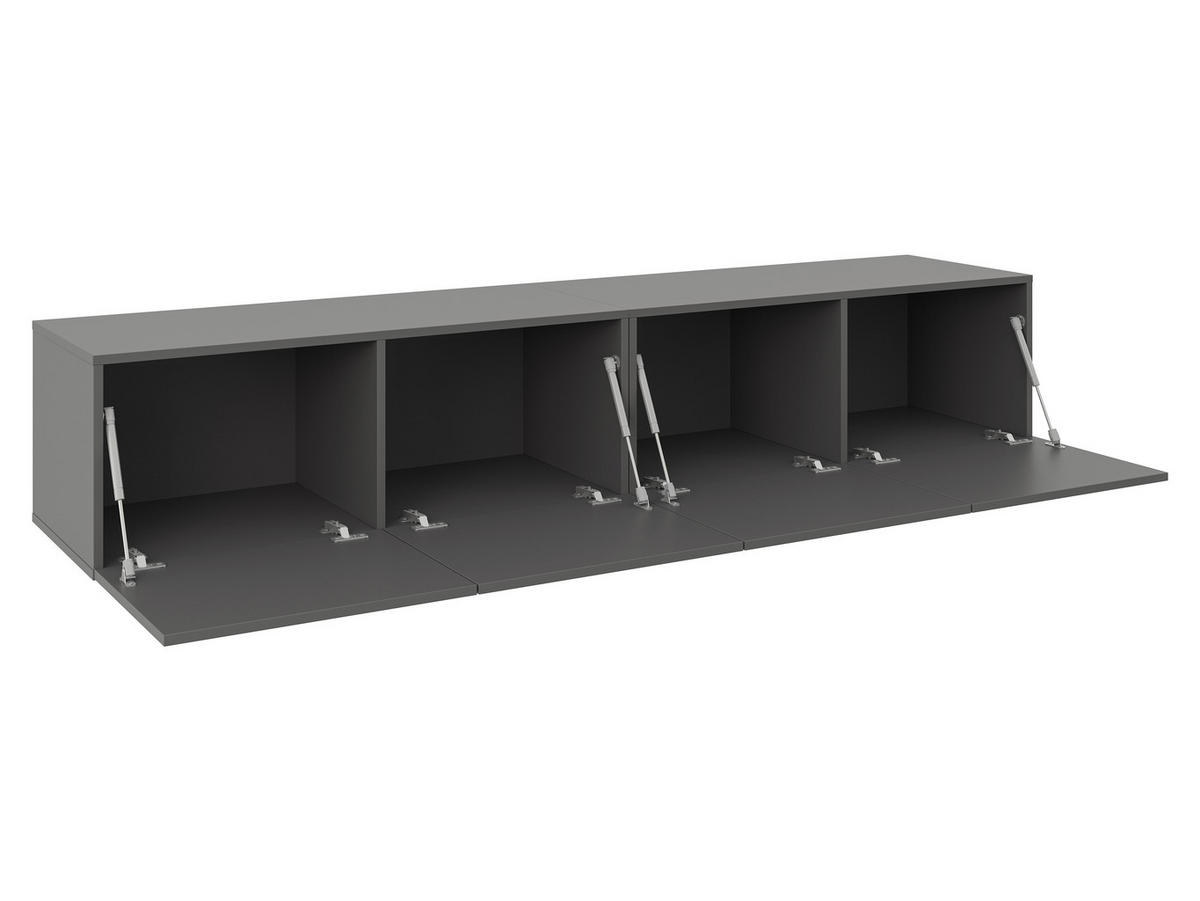 LOWBOARD  in 200/36,7/42 cm  - Anthrazit, Design, Holzwerkstoff (200/36,7/42cm) - Hom`in