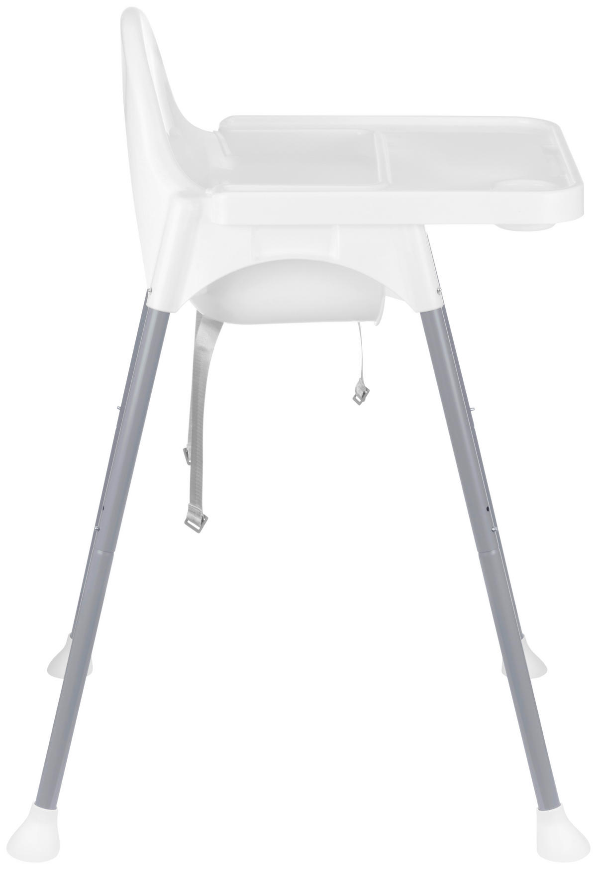 HOCHSTUHL  - Weiß/Grau, Basics, Kunststoff/Metall (64/56/87,5cm) - My Baby Lou