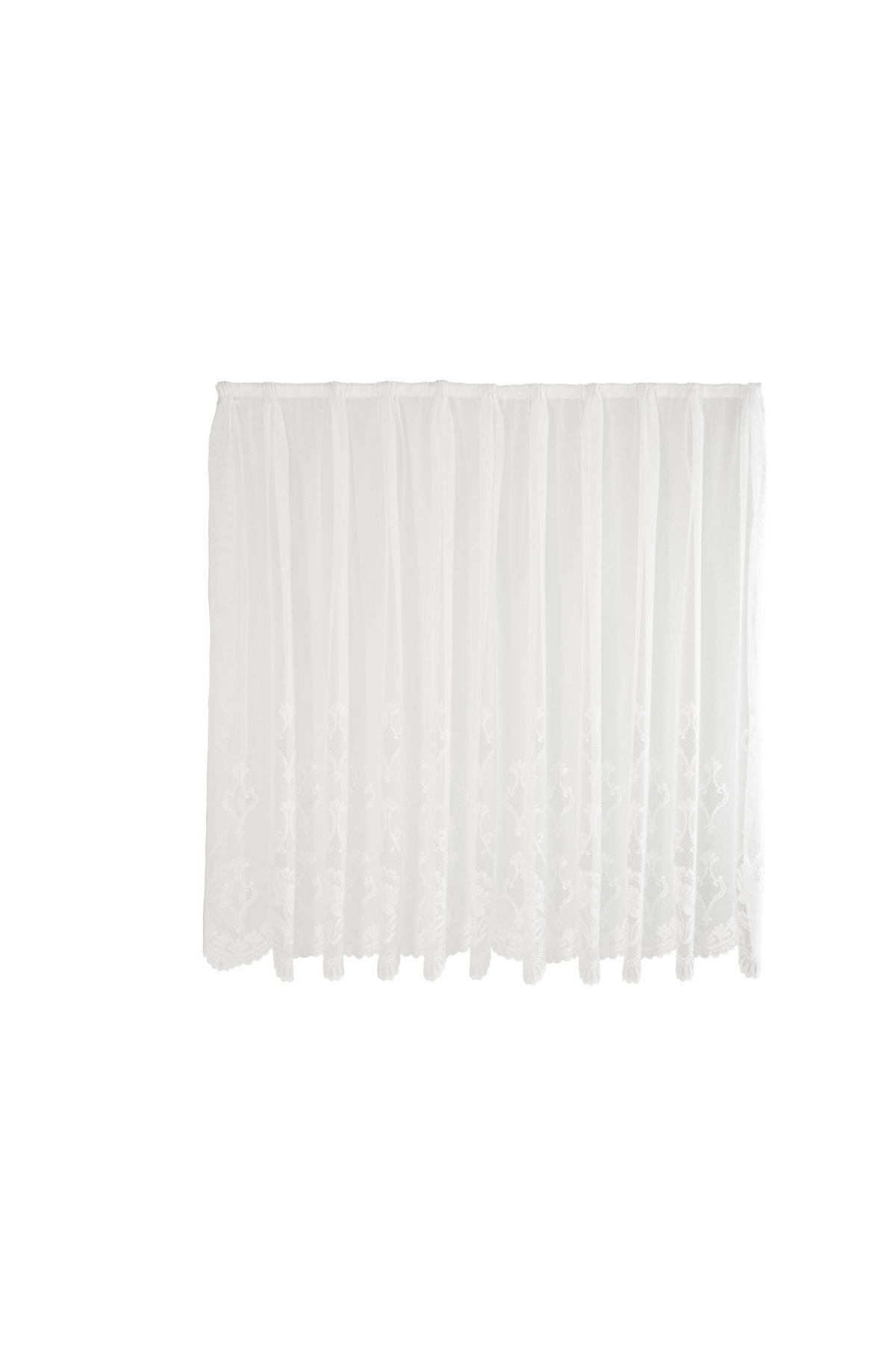 FERTIGSTORE  halbtransparent  450/145 cm   - Weiß, Basics, Textil (450/145cm)