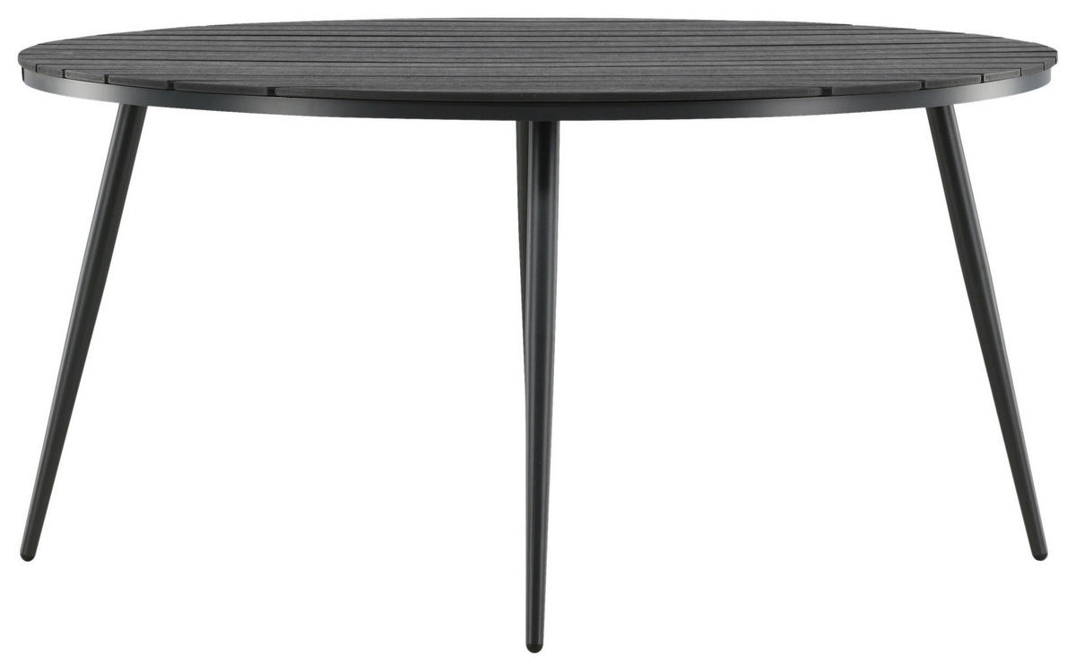UTEBORD metall, plast rund  - svart, Klassisk, metall/plast (150/150/74cm) - Gardenson