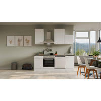 KUCHYŇSKÁ LINKA LUCCA 220 - bílá/barvy hliníku, Moderní, kompozitní dřevo/plast (220cm) - FlexWell