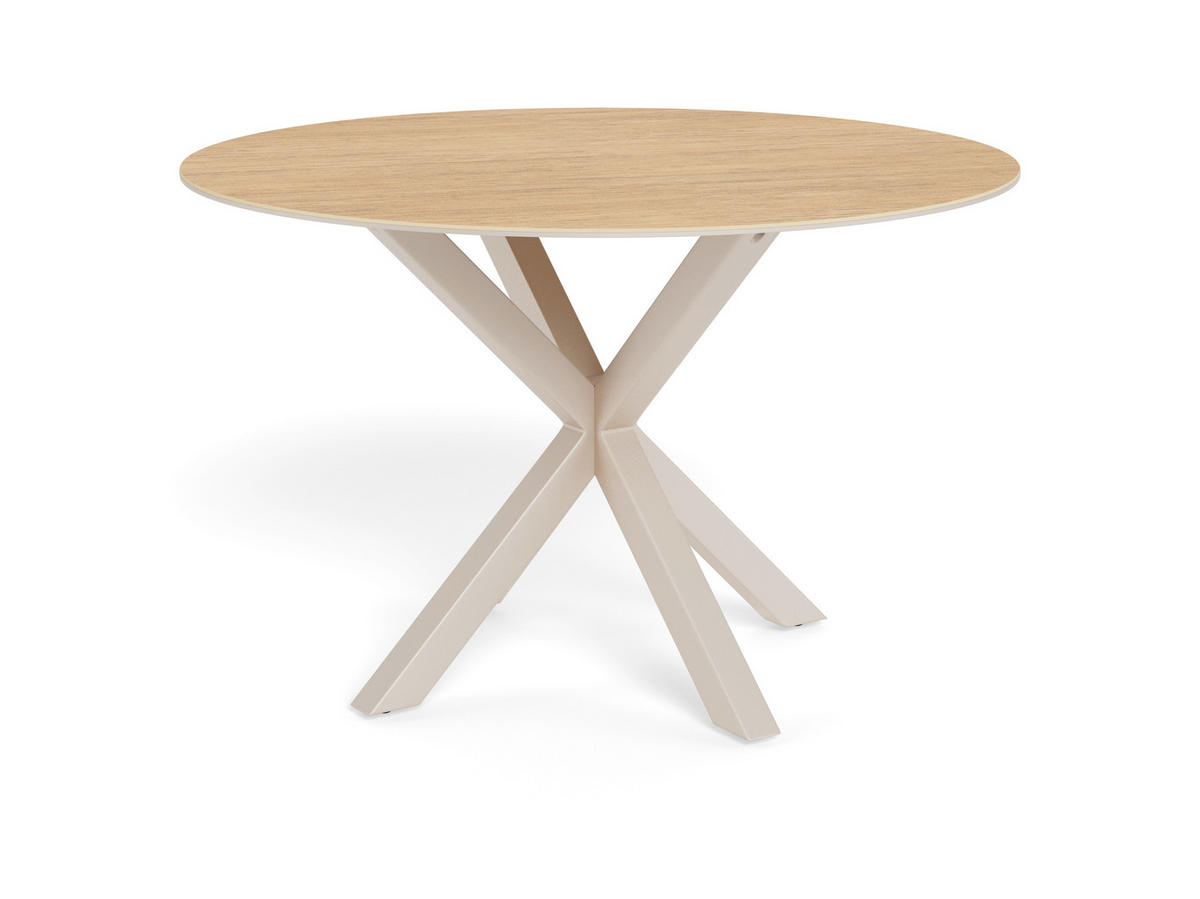 ESSTISCH in Metall, Glas, Keramik 119/119/75,5 cm  - Eichefarben/Grau, MODERN, Glas/Keramik (119/119/75,5cm) - MID.YOU