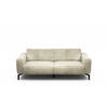 2,5-SITZER in Samt Naturfarben  - Schwarz/Naturfarben, Design, Textil/Metall (220/86/86-94cm) - SENSOO