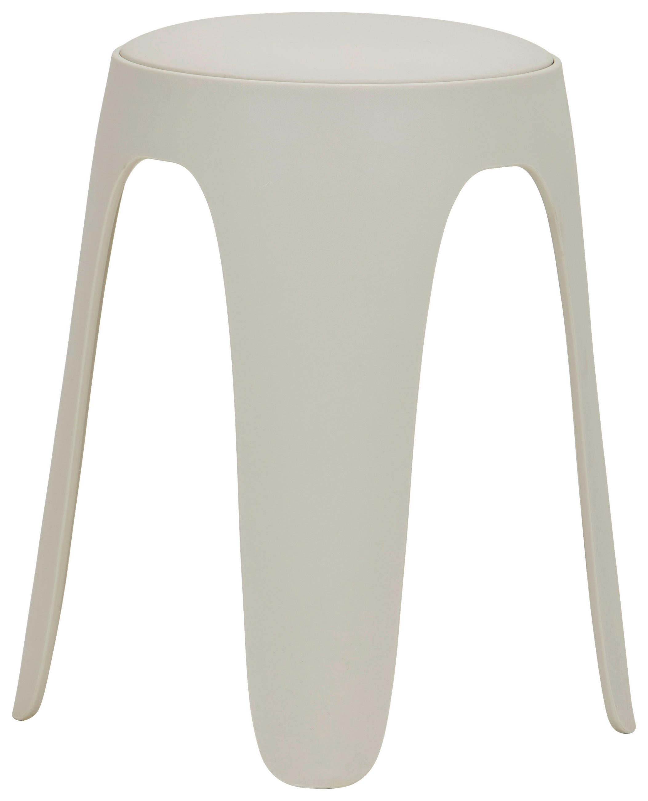 STAPELHOCKER Lederlook Weiß  - Weiß, Basics, Kunststoff/Textil (30/47/30cm) - Carryhome