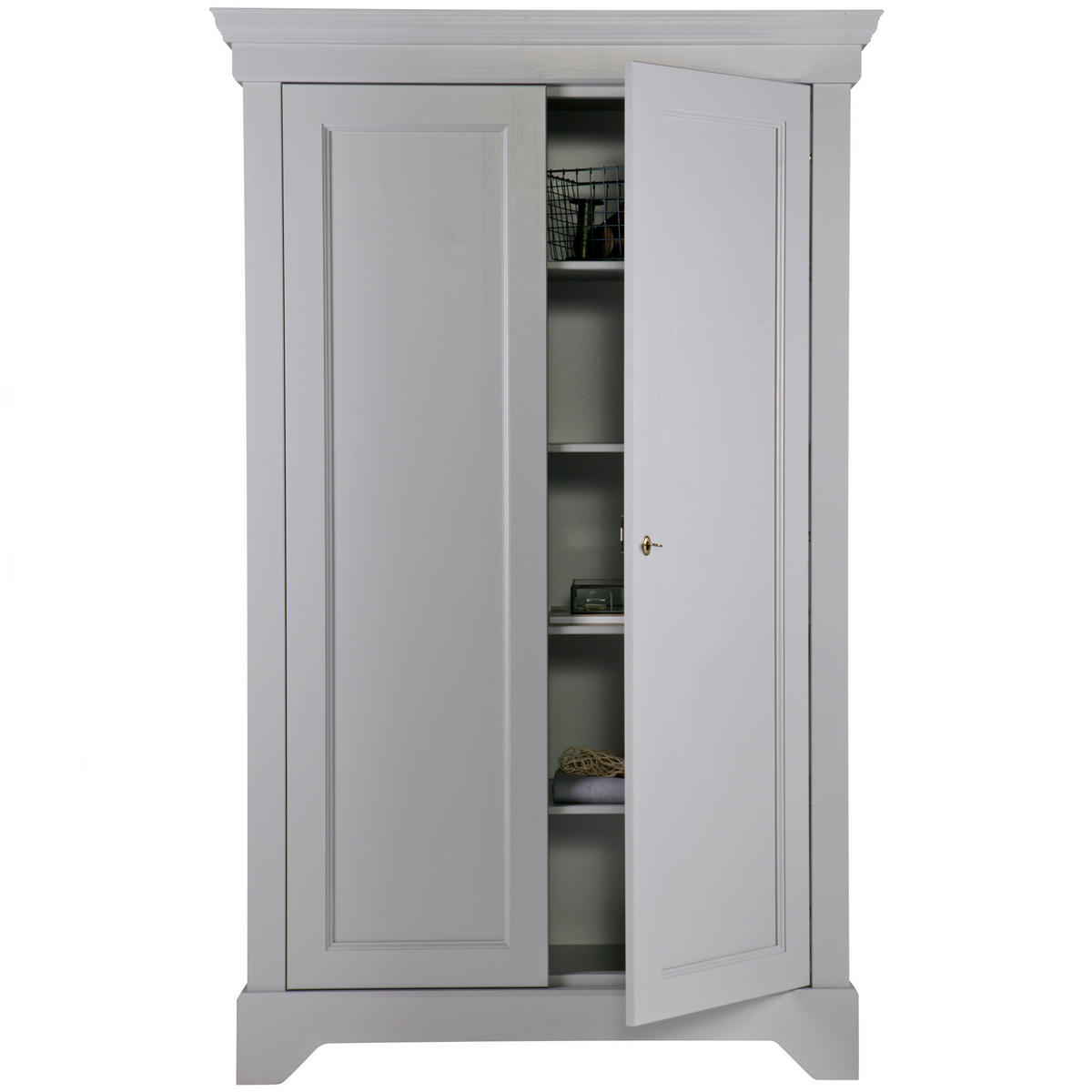 KOMMODE Isabel  in 118/191/47 cm  - Grau, Design, Holz/Metall (118/191/47cm) - Livetastic