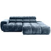 ECKSOFA in Flachgewebe Blau  - Blau, Modern, Textil (239/150cm) - MID.YOU