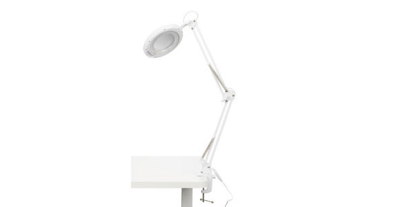 SCHREIBTISCHLEUCHTE Zaniah 60/15,8/33 cm  - Weiß, Basics, Kunststoff/Metall (60/15,8/33cm) - Novel