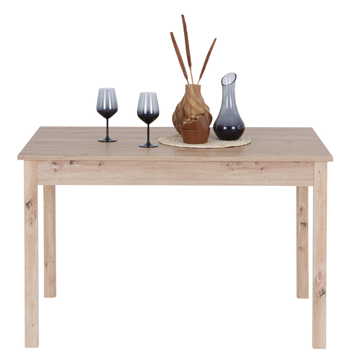 ESSTISCH Eiche Artisan rechteckig  ausziehbar  - Eiche Artisan, KONVENTIONELL, Holzwerkstoff (120-160/80/76cm) - home24