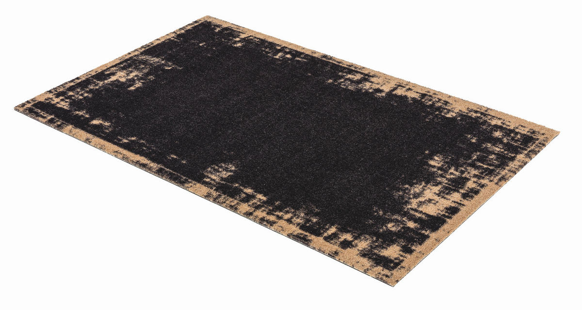 OTIRAČ ZA OBUĆU 66/110 cm   - crna/tamnonarandžasta, Dizajnerski, tekstil (66/110cm)