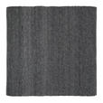 HANDWEBTEPPICH 200/200 cm Helsinki Anthrazit quadratisch  - Anthrazit, Basics, Textil (200/200cm) - Linea Natura