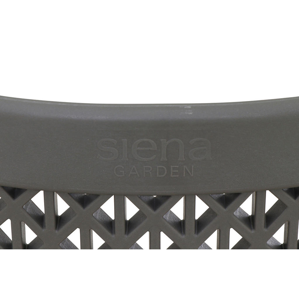Thumbnail - Siena Garden Gartengarnitur, Grau, Metall, Kunststoff, 3-teilig, 70x81x70 cm, Tisch klappbar, gastro- und objekttauglich...