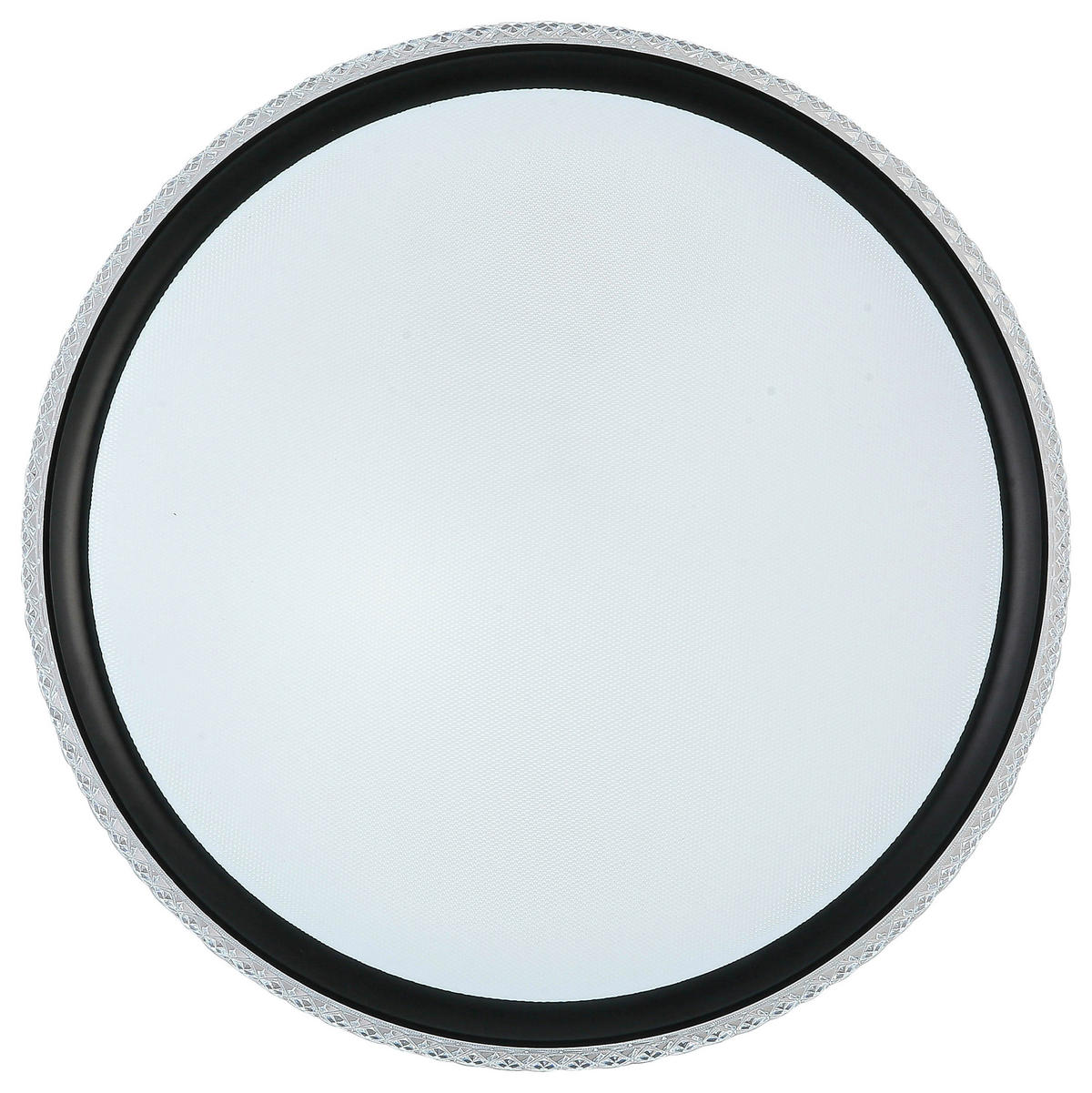 DECKENLEUCHTE  40/6 cm    - Transparent/Schwarz, Trend, Kunststoff/Metall (40/6cm) - Novel