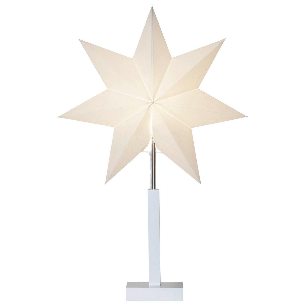 TISCHLEUCHTE 43/15/68 cm   - Weiß, Basics, Holz/Papier (43/15/68cm) - Eglo