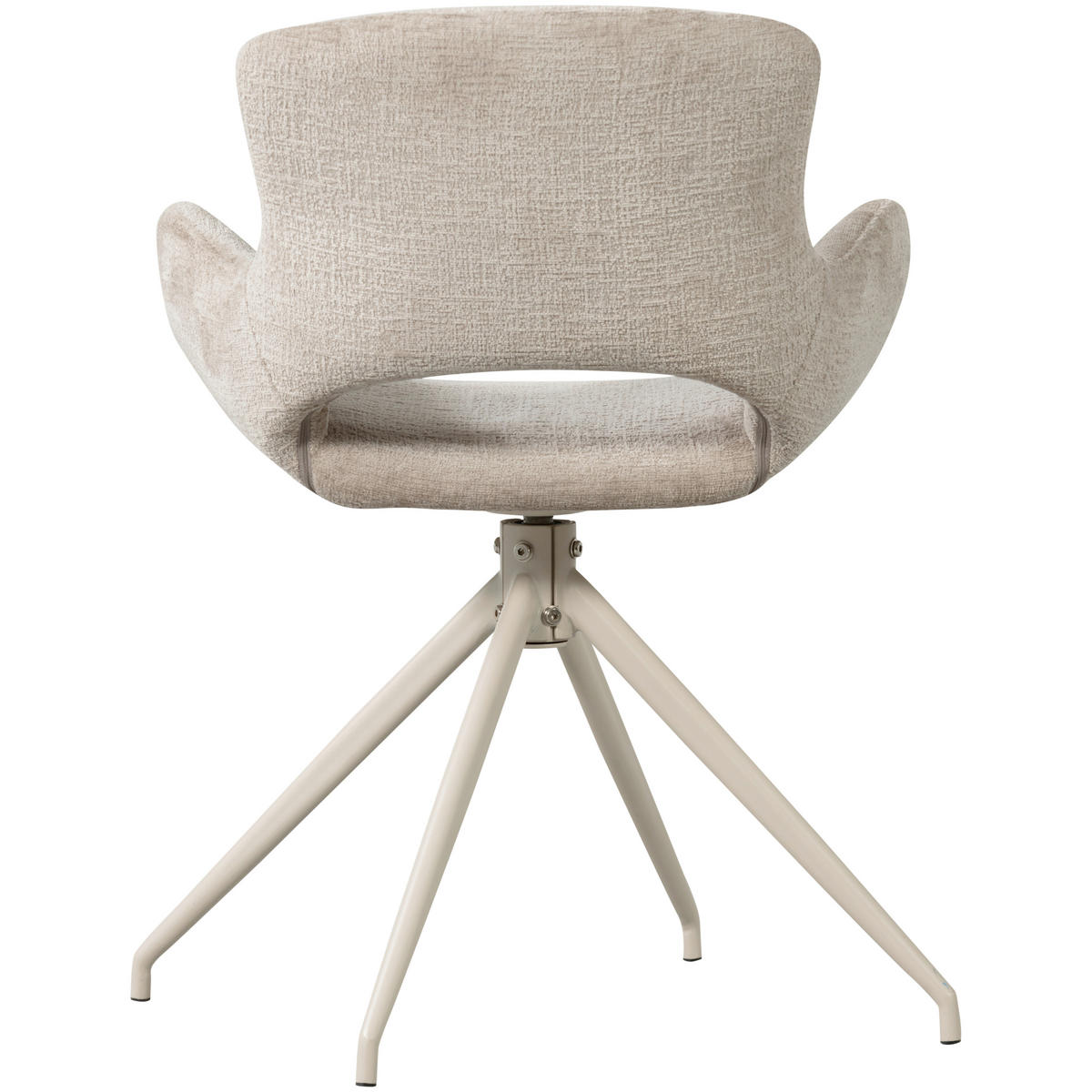 ARMLEHNSTUHL-SET 2 Stück  in Samt  - Sandfarben, MODERN, Textil/Metall (58/58/82cm) - Livetastic