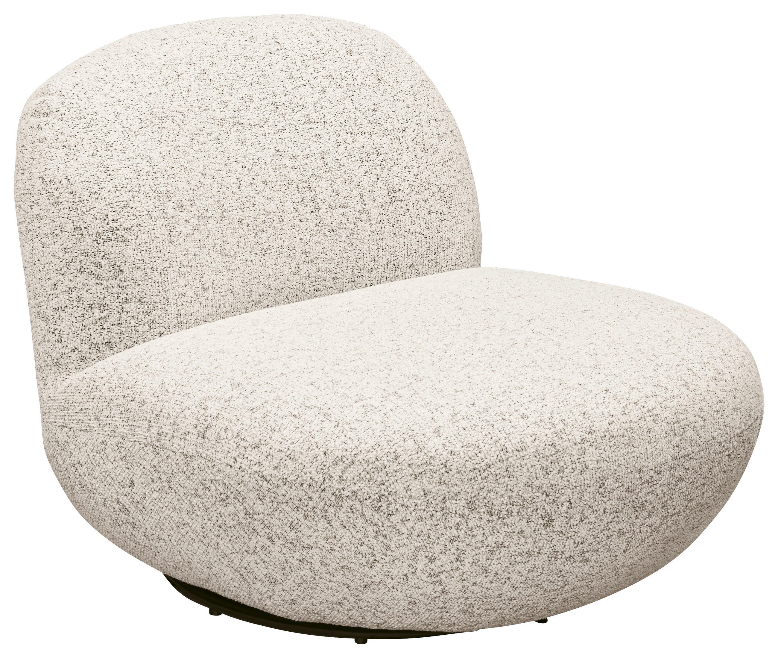 SESSEL in Webstoff Beige  - Beige/Schwarz, Modern, Textil/Metall (85/70/99cm) - MID.YOU