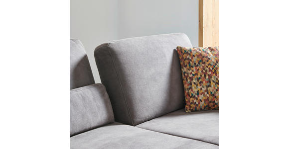 ECKSOFA 16580 Sprint in Mikrofaser Mokka  298/176 cm  - Beige/Bronzefarben, Natur, Textil/Metall (298/176cm) - Valnatura