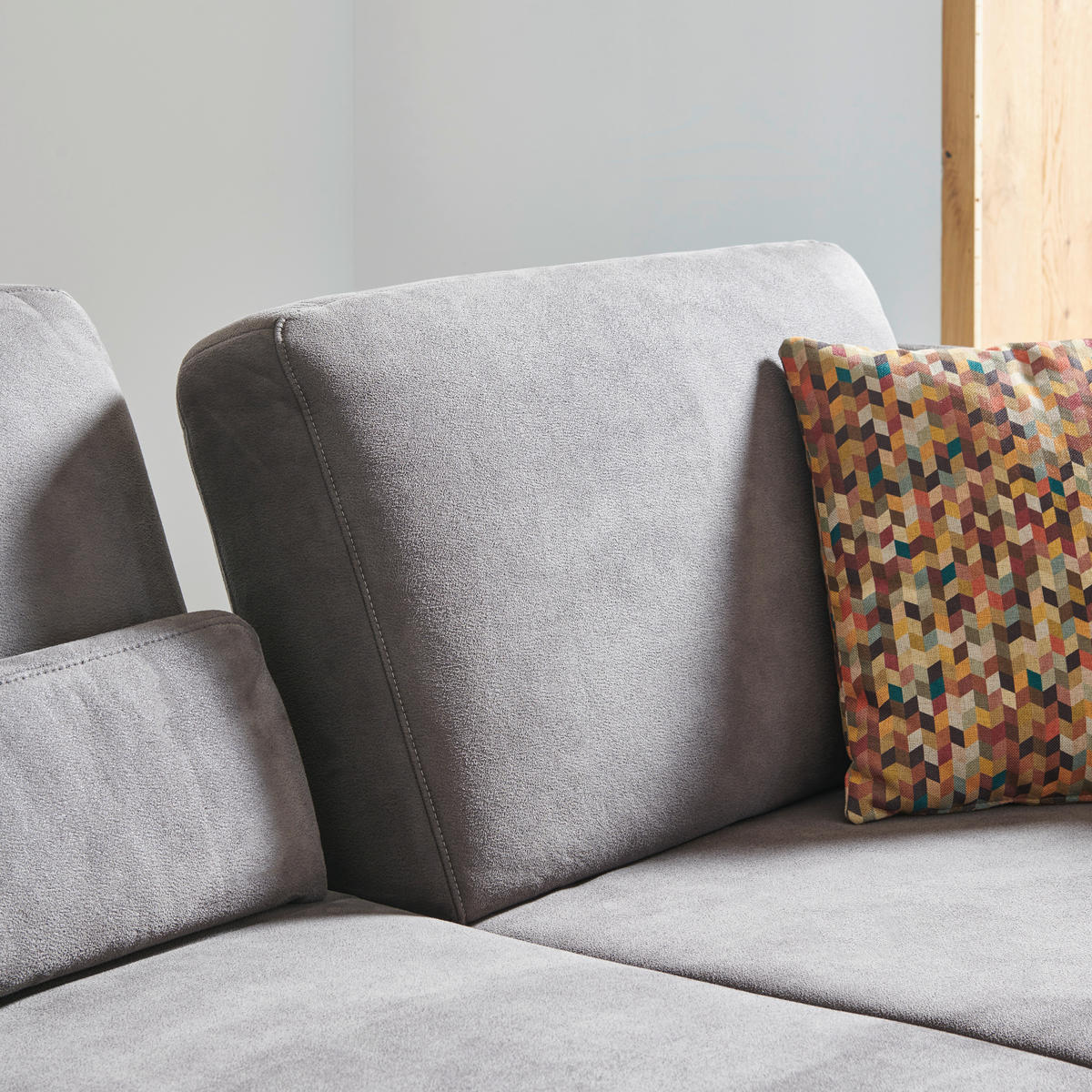 ECKSOFA 16580 Sprint Mokka Mikrofaser  - Beige/Bronzefarben, Design, Textil/Metall (298/176cm) - Valnatura