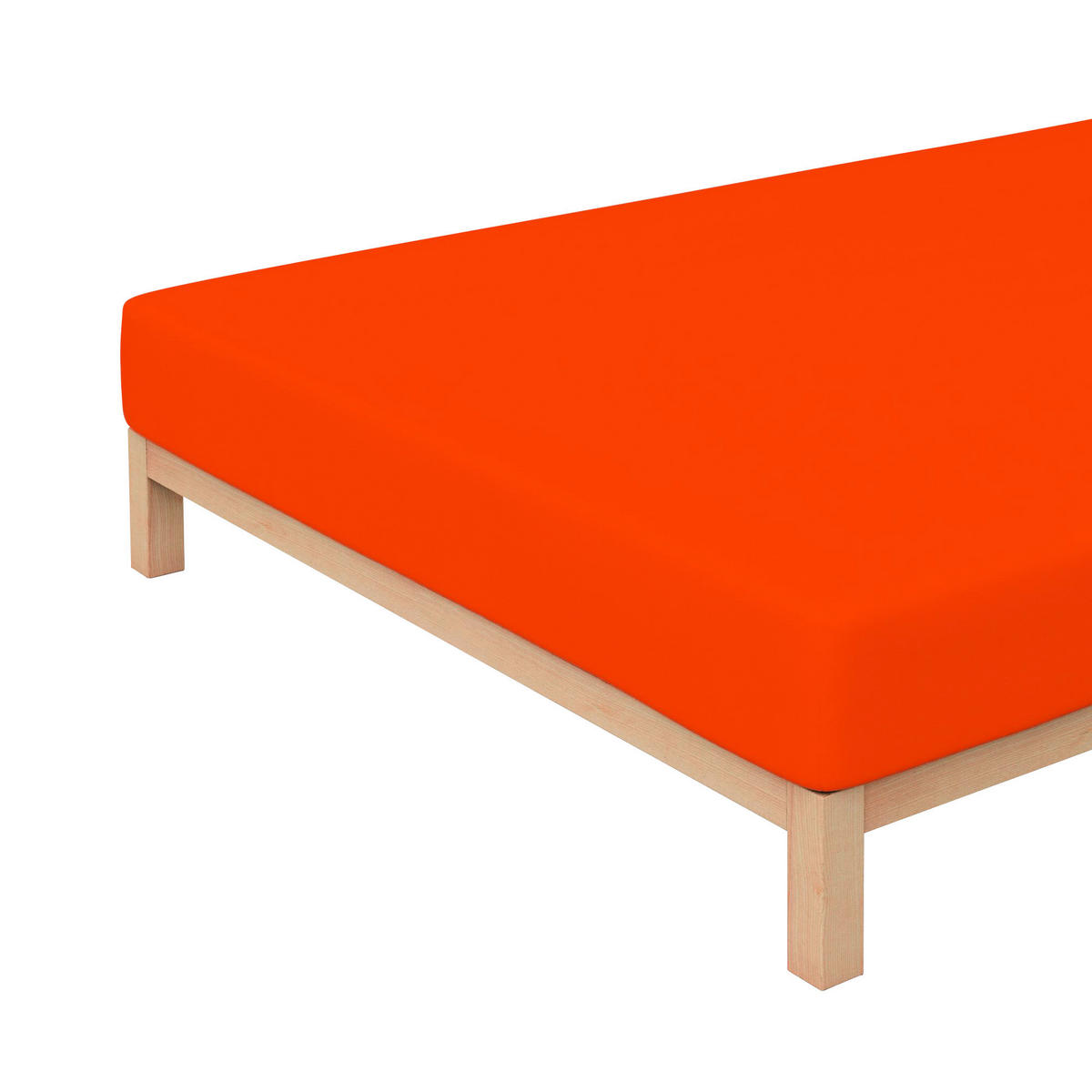 SPANNLEINTUCH 90-100/190-220 cm Jersey  - Rot, Basics, Textil (90-100/190-220cm) - Schlafgut
