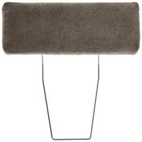 KOPFSTÜTZE in Velours  - Dunkelbraun, Konventionell, Textil (55/21/10cm) - Hom`in