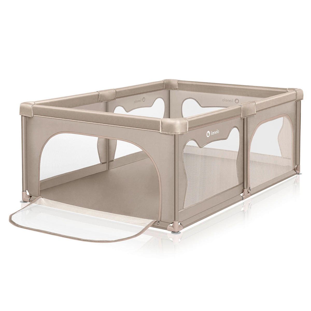 LAUFGITTER Willow  127/187/68 cm  - Sandfarben/Beige, Basics, Kunststoff (127/187/68cm) - Lionelo