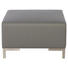 LOUNGEHOCKER - Silberfarben/Grau, Design, Textil/Metall (77/45/77cm) LOUNGEHOCKER - Silberfarben/Grau, Design, Textil/Metall (77/45/77cm)