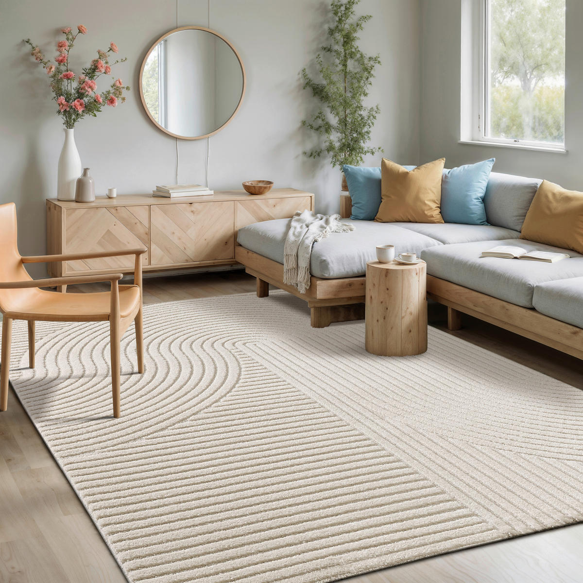 WEBTEPPICH 200/290 cm Elio Creme, Beige  - Beige/Creme, KONVENTIONELL, Textil (200/290cm) - Novel