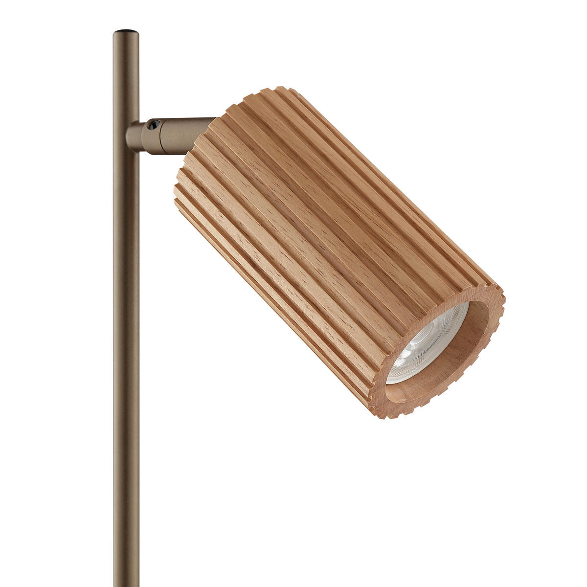 TISCHLEUCHTE LAKEWOOD 15/45,8/21 cm  - Braun, Design, Holz/Metall (15/45,8/21cm)