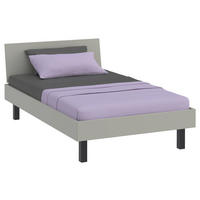 BETT Primolar 120/200 cm Grau  - Schwarz/Grau, Design (120/200cm) - Xora