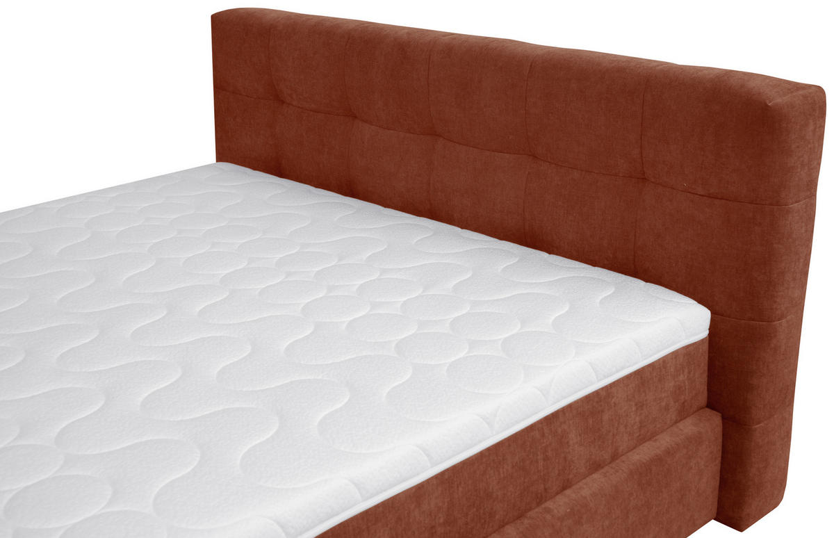 KÁRPITOZOTT ÁGY 180/200 cm  barna  - barna/fekete, Basics, műanyag/textil (180/200cm) - Esposa