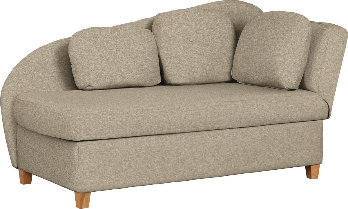 LIEGE Flachgewebe Beige  - Beige, LIFESTYLE, Holz/Textil (180/97/85cm) - Livetastic