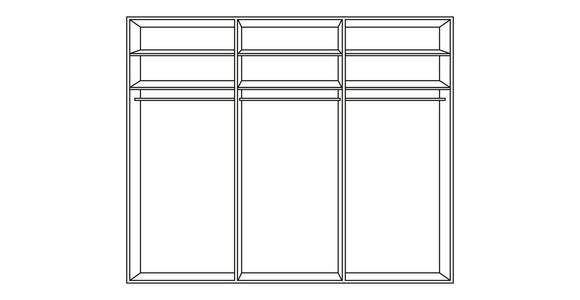 DREHTÜRENSCHRANK  in Anthrazit, Weiß, Eichefarben  - Eichefarben/Anthrazit, KONVENTIONELL, Holz/Holzwerkstoff (299,2/229,4/59,5cm) - Dieter Knoll