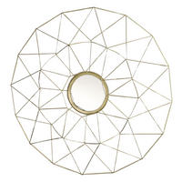 OGLEDALO ZIDNO   60 cm    - zlatne boje, Basics, staklo/metal (60cm)