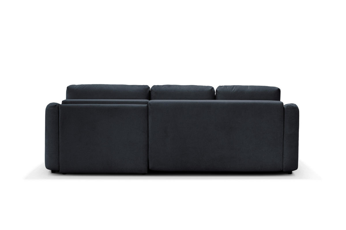ECKSOFA PORTO Graphitfarben  - Schwarz/Graphitfarben, Design, Textil (270/154cm) - MID.YOU