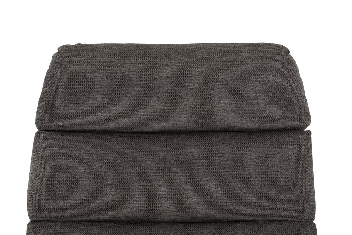 SESSEL in Webstoff Grau  - Schwarz/Grau, KONVENTIONELL, Textil/Metall (76/103/89cm) - Livetastic