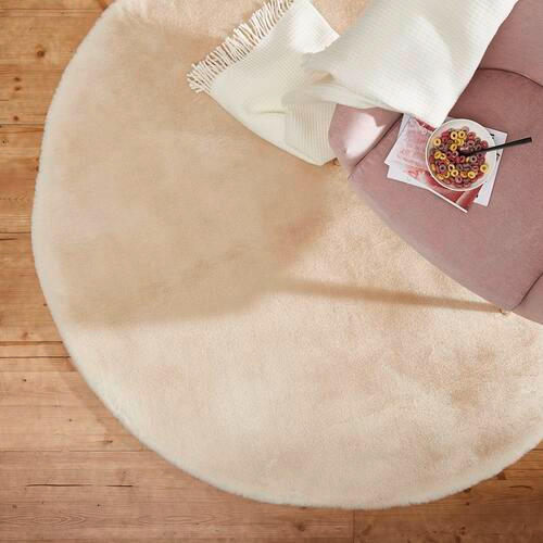 HOCHFLORTEPPICH 80 cm LIMA Beige  - Beige, Design, Textil (80cm) - Novel