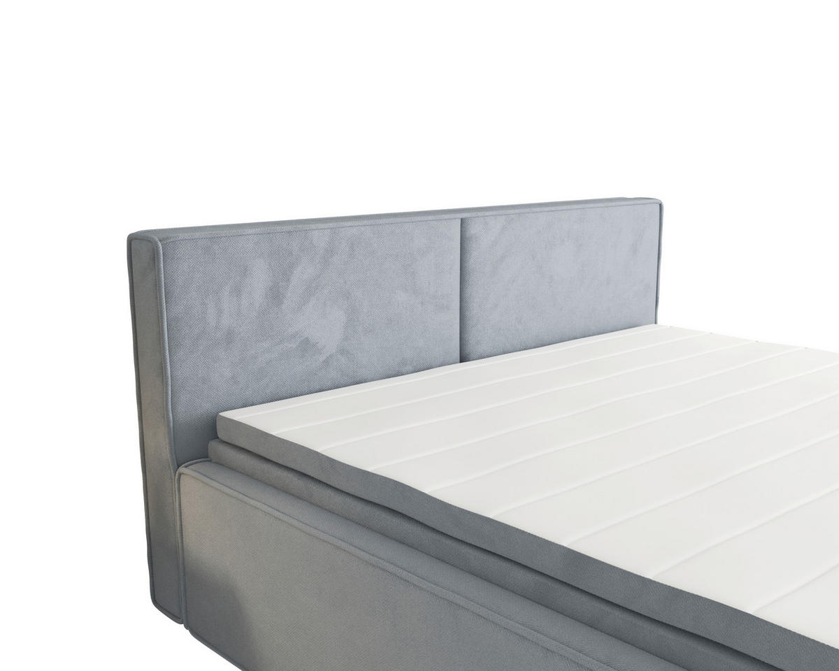 BOXBETT 180/200 cm  in Grau  - Grau, MODERN, Textil (180/200cm) - MID.YOU