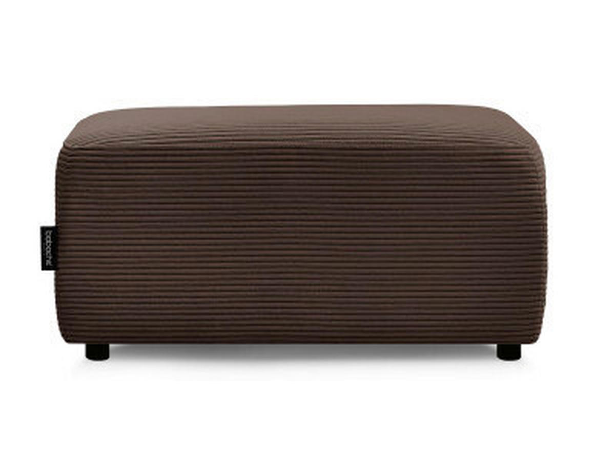 HOCKER ATILLA Cord Taupe  - Taupe/Schwarz, MODERN, Kunststoff/Textil (92/44/48cm)