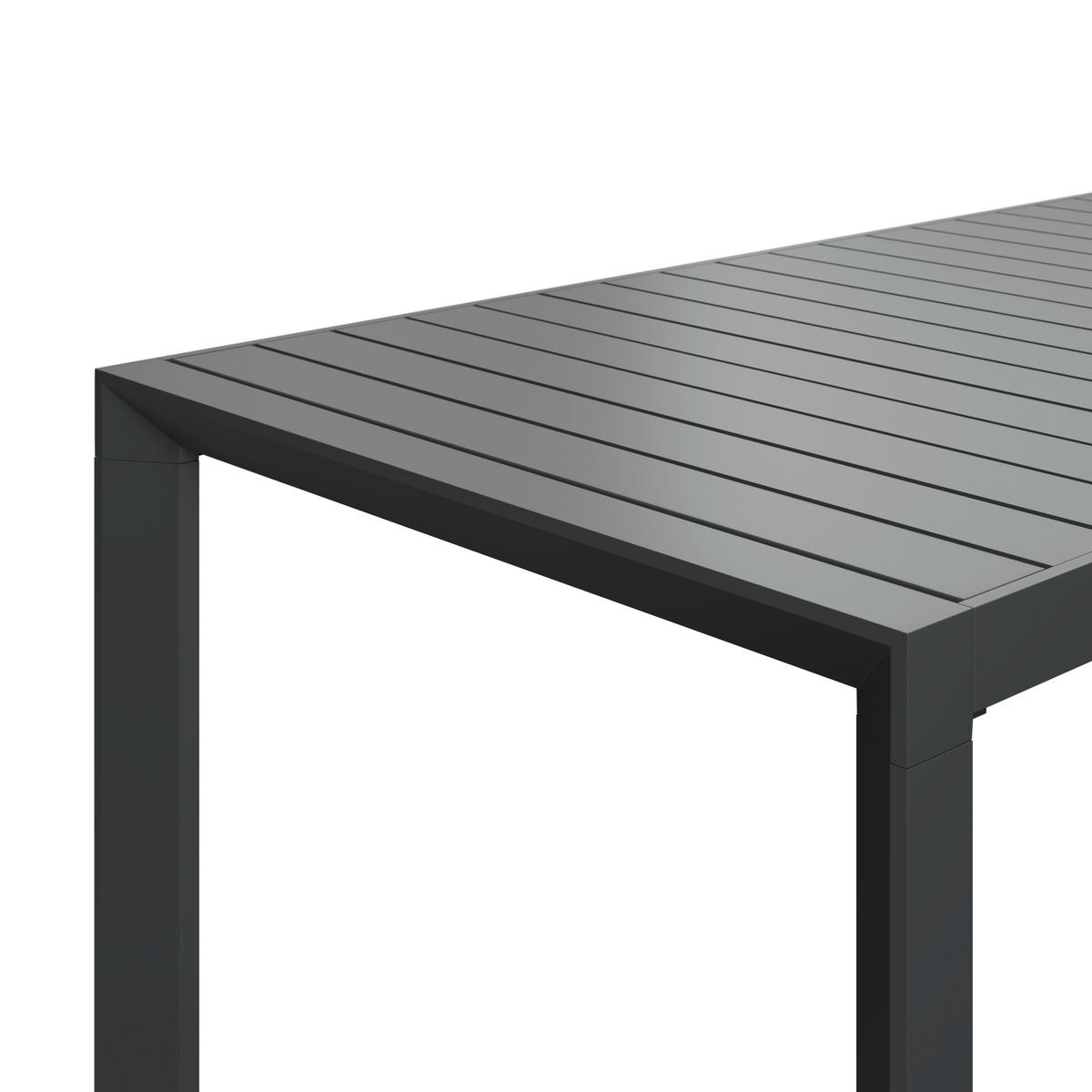 GARTENTISCH Metall rechteckig  - Anthrazit, MODERN, Metall (195/255/75/100cm) - Ambia Garden