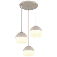 HÄNGELEUCHTE 42,5/120 cm   - Sandfarben/Chromfarben, Trend, Glas/Metall (42,5/120cm) - Collet's Monde