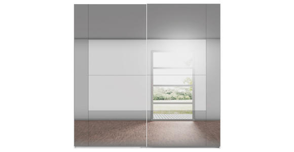 SCHWEBETÜRENSCHRANK 226/223/68 cm 2-türig Weiß  - Weiß, Design, Glas/Holzwerkstoff (226/223/68cm) - Xora