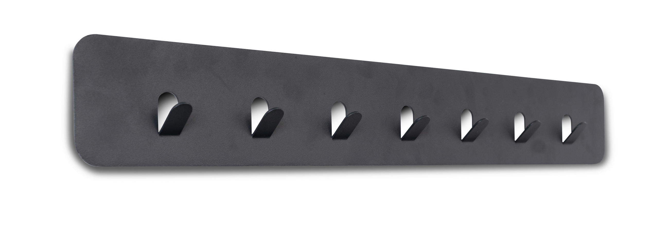 HAKENLEISTE  in Anthrazit  - Anthrazit, Design, Metall (70/10/3cm) - Xora