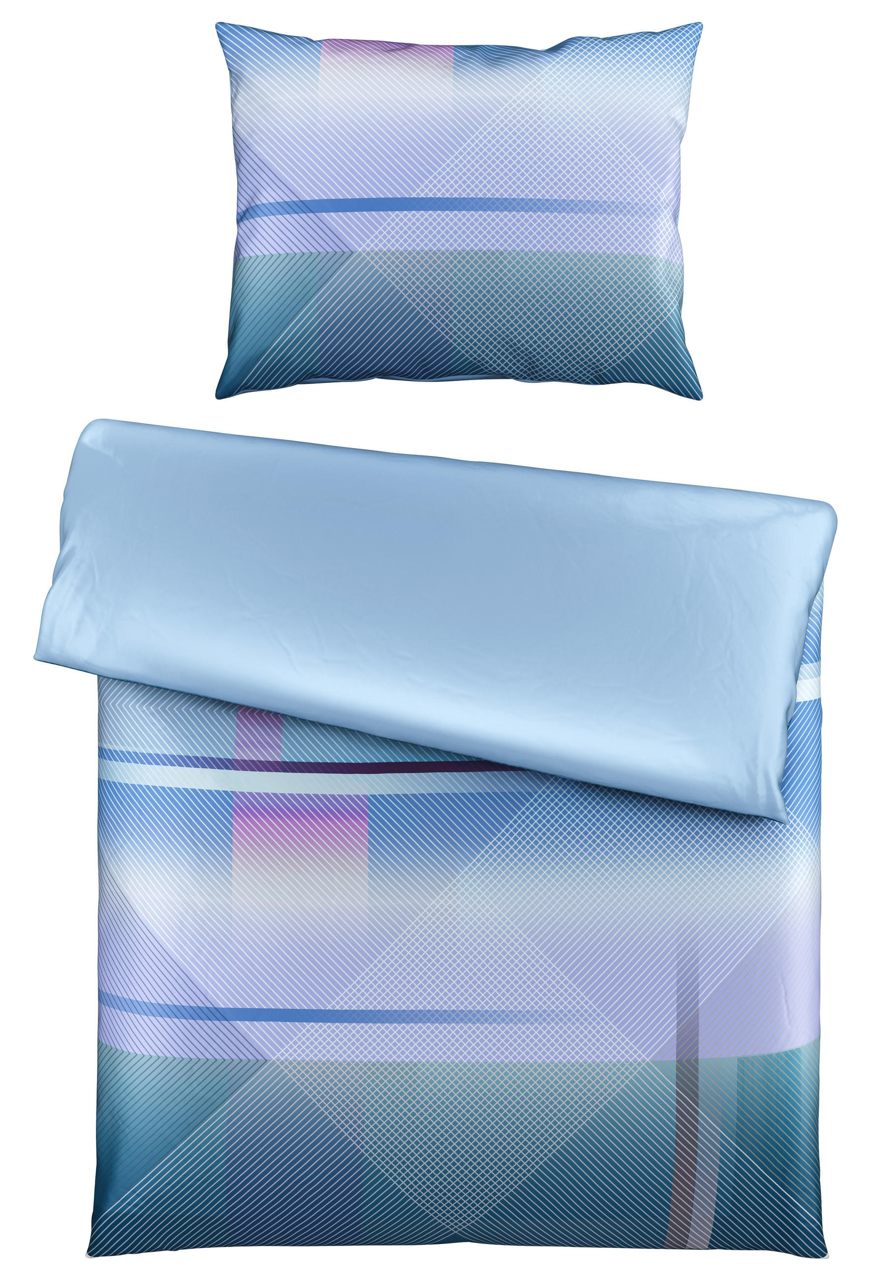 POSTELJNINA ULLY 140/200 cm saten lila  - lila, Konvencionalno, tekstil (140/200cm) - Esposa