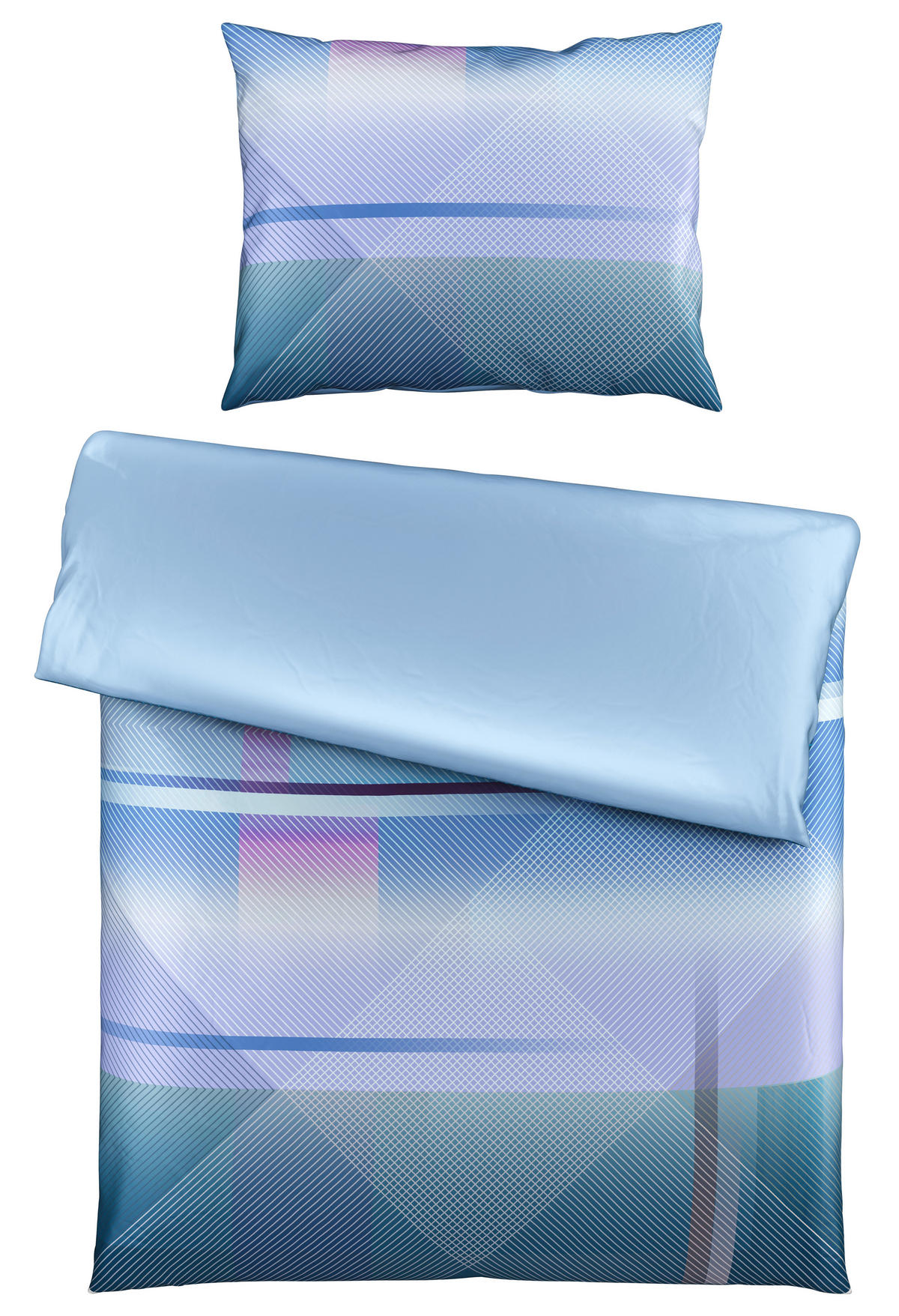 POSTELJNINA ULLY 140/200 cm saten lila  - lila, Konvencionalno, tekstil (140/200cm) - Esposa