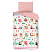 KINDERBETTWÄSCHE 140/200 cm  - Hellrosa/Weiß, Trend, Textil (140/200cm)