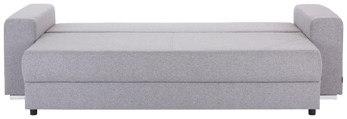 SCHLAFSOFA Flachgewebe Hellgrau  - Hellgrau, MODERN, Kunststoff/Textil (250/84/105cm) - MID.YOU