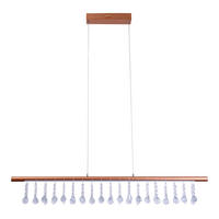 LED-HÄNGELEUCHTE Nobilis 100 cm   - Goldfarben, KONVENTIONELL, Glas/Kunststoff (100cm) - Näve